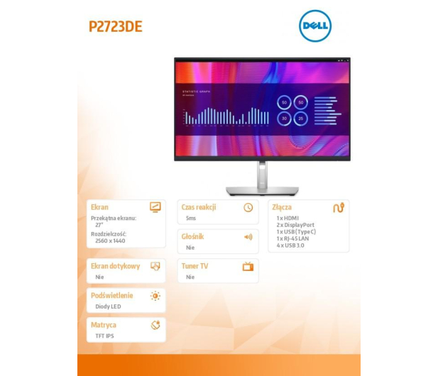 Dell P2723DE - 742748 - zdjęcie 6